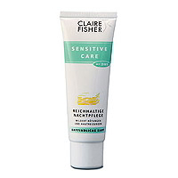 Claire Fisher Sensitive Care Nachtpflege. Für eine bessere Regeneration empfindlicher Haut über Nacht.