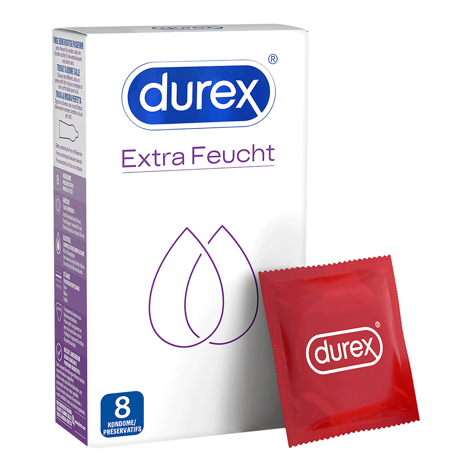 Hauchzarte und extra befeuchtete Kondome.