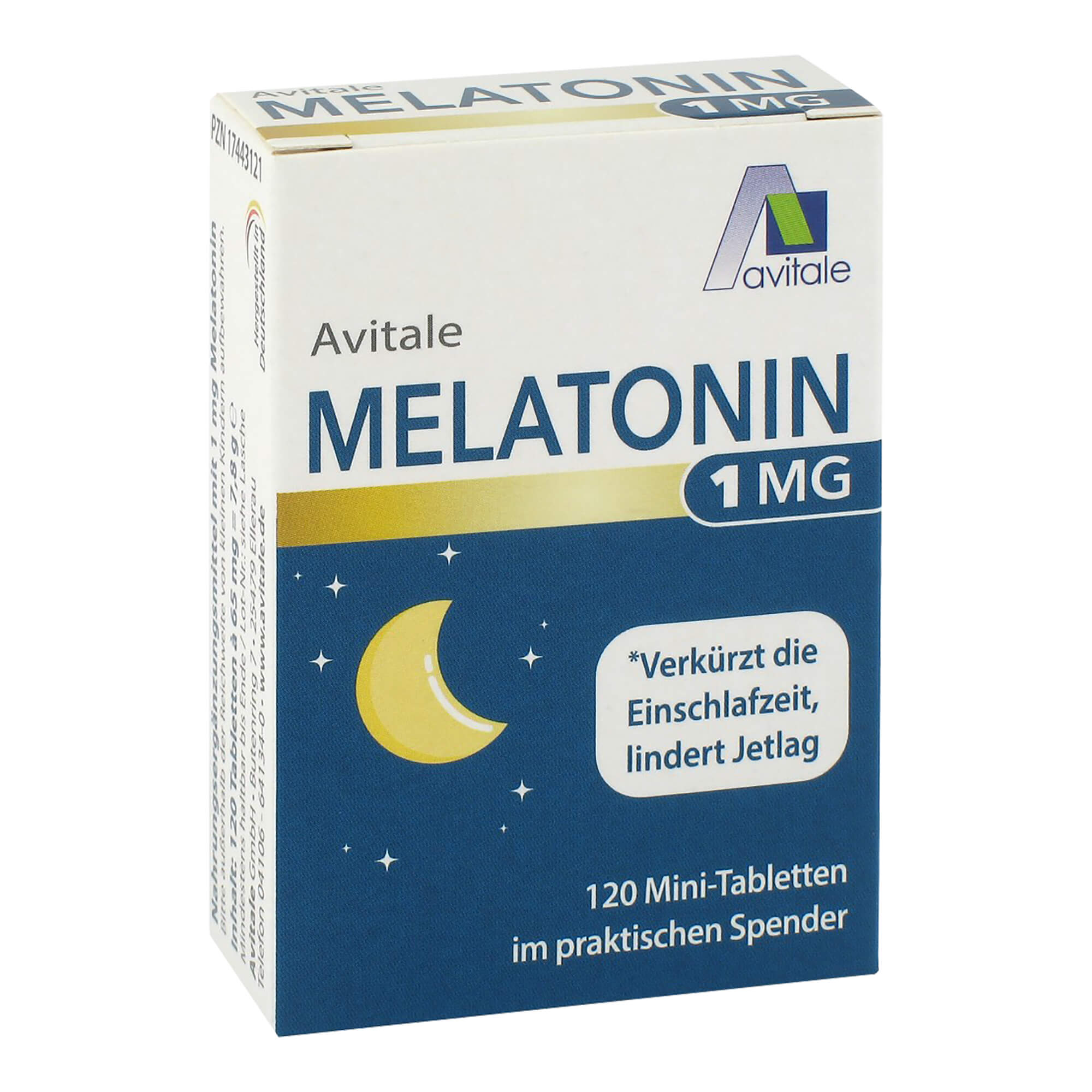 Nahrungsergänzungsmittel mit 1 mg Melatonin.