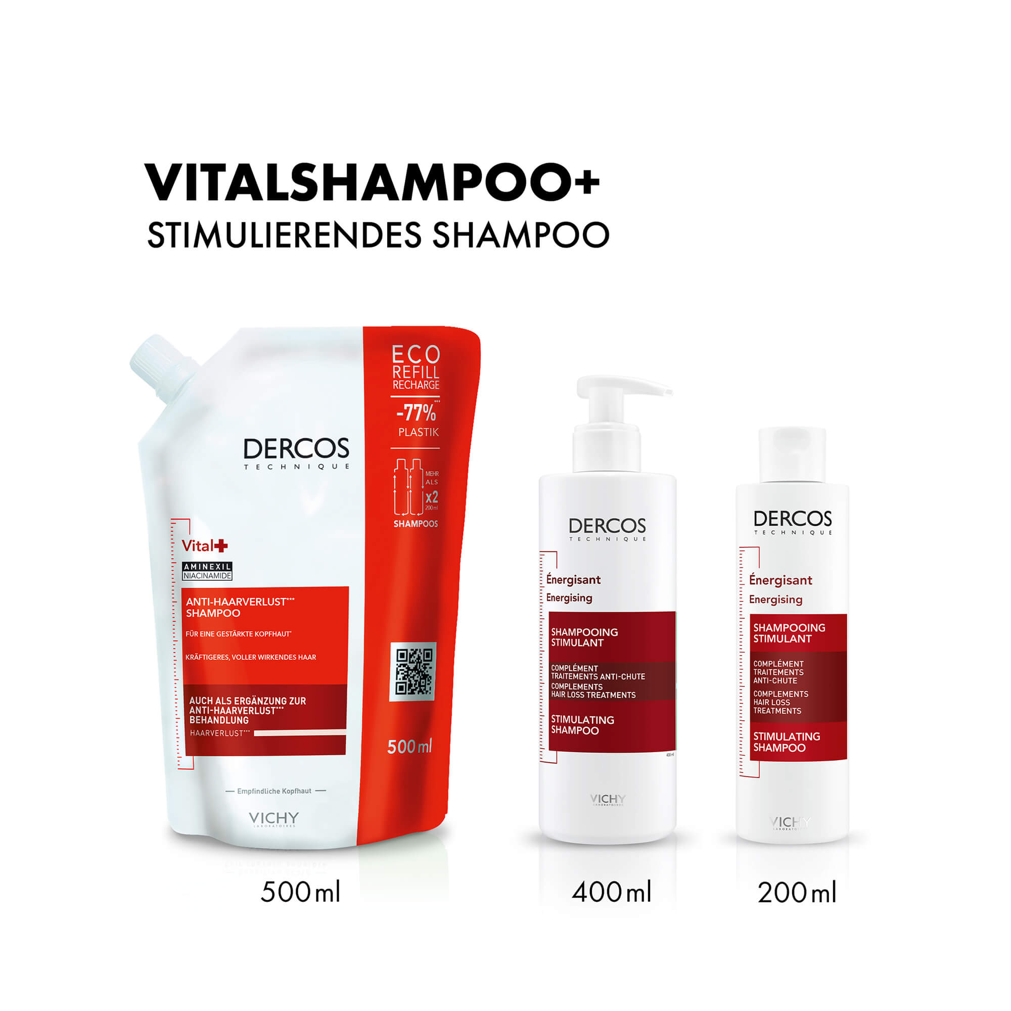 Vichy DERCOS Vital-Shampoo mit Aminexil