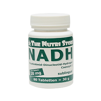Nahrungsergänzungsmittel NADH 20 mg.