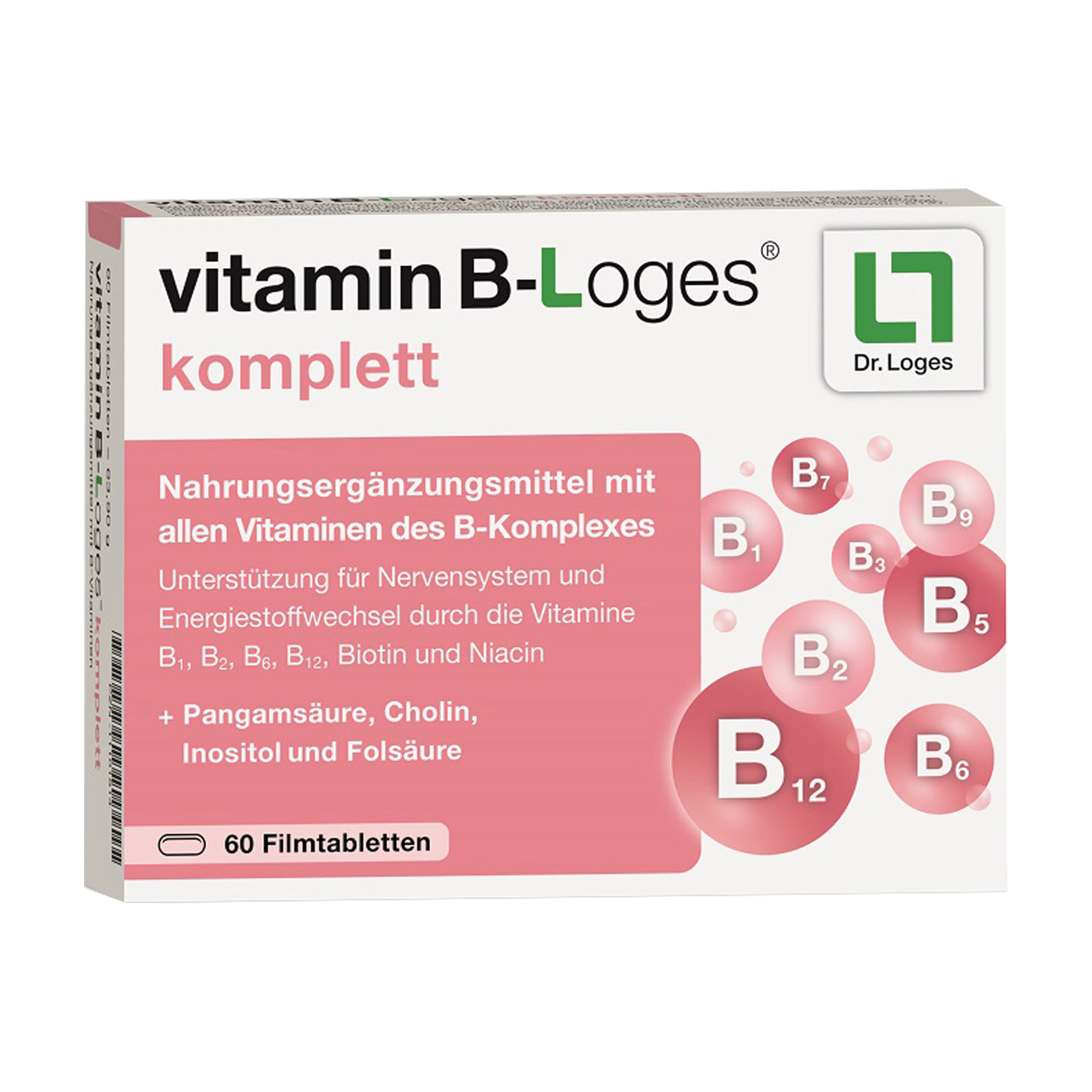 Nahrungsergänzungsmittel mit allen wichtigen Vitaminen des B-Komplexes.