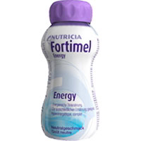 Geschmack: Neutral. Fortimel Energy ist eine bilanzierte, hochkalorische Trinknahrung ohne Ballaststoffe für Patienten mit funktionsfähigem Gastrointestinaltrakt.