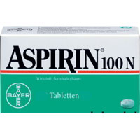 ASPIRIN 100 N Tabletten zur Blutverdünnung.