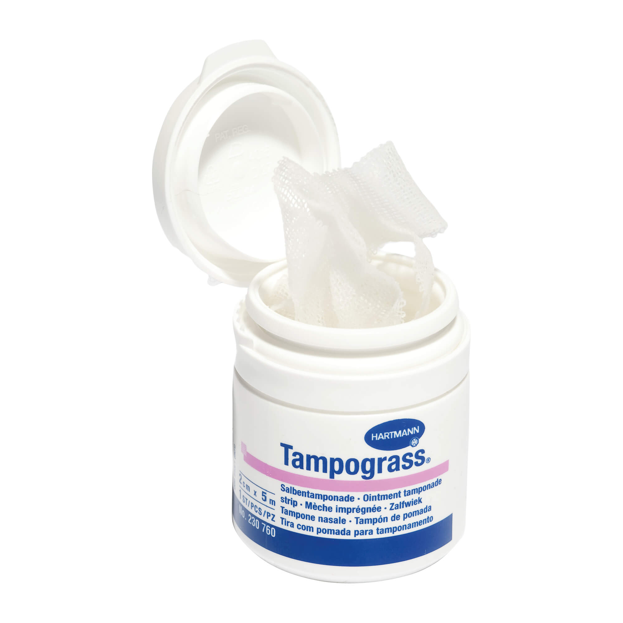 Salbentamponade für gewebeschonendes Tamponieren.