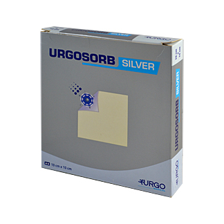UrgoSorb Silver ist eine sterile, saugfähige, antibakterielle und nicht okklusive Wundauflage aus Calciumalginat.