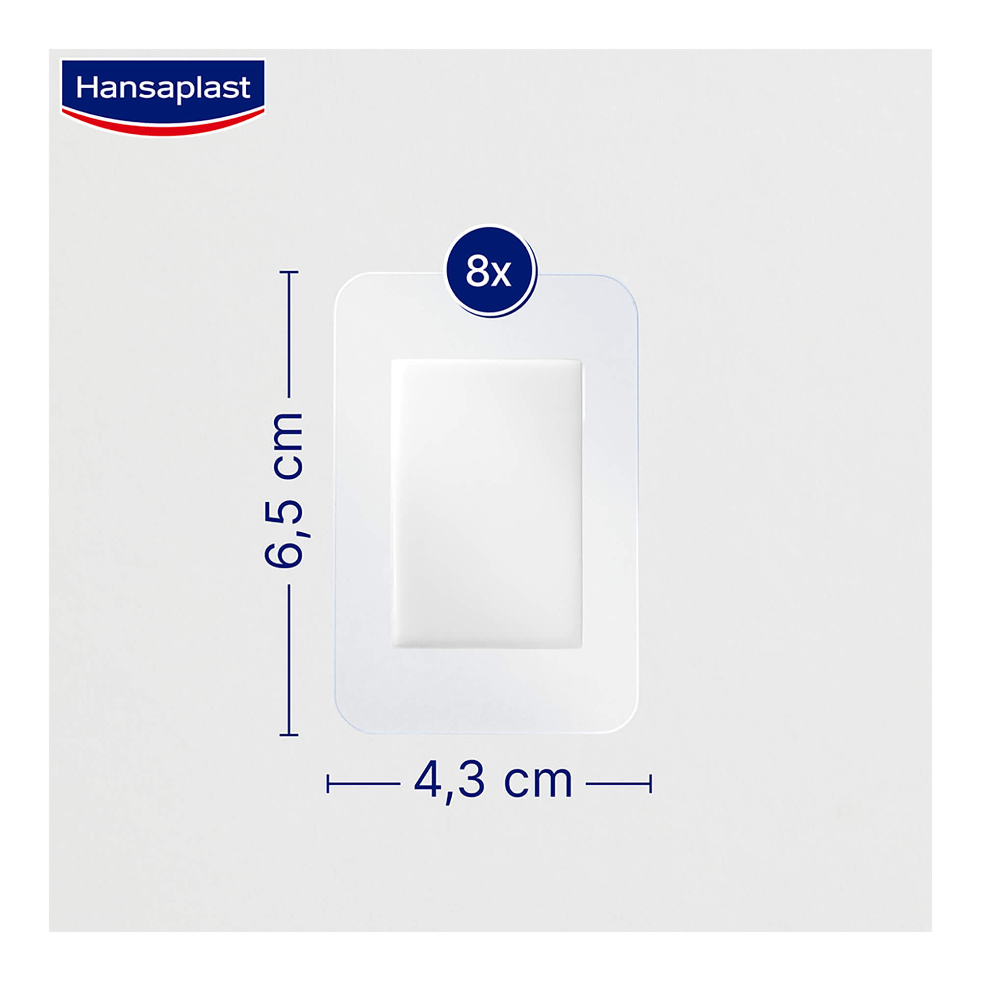 Grafik Hansaplast Aqua Protect Pflaster Schnelle Heilung Maße: 6,5 x 4,3 cm