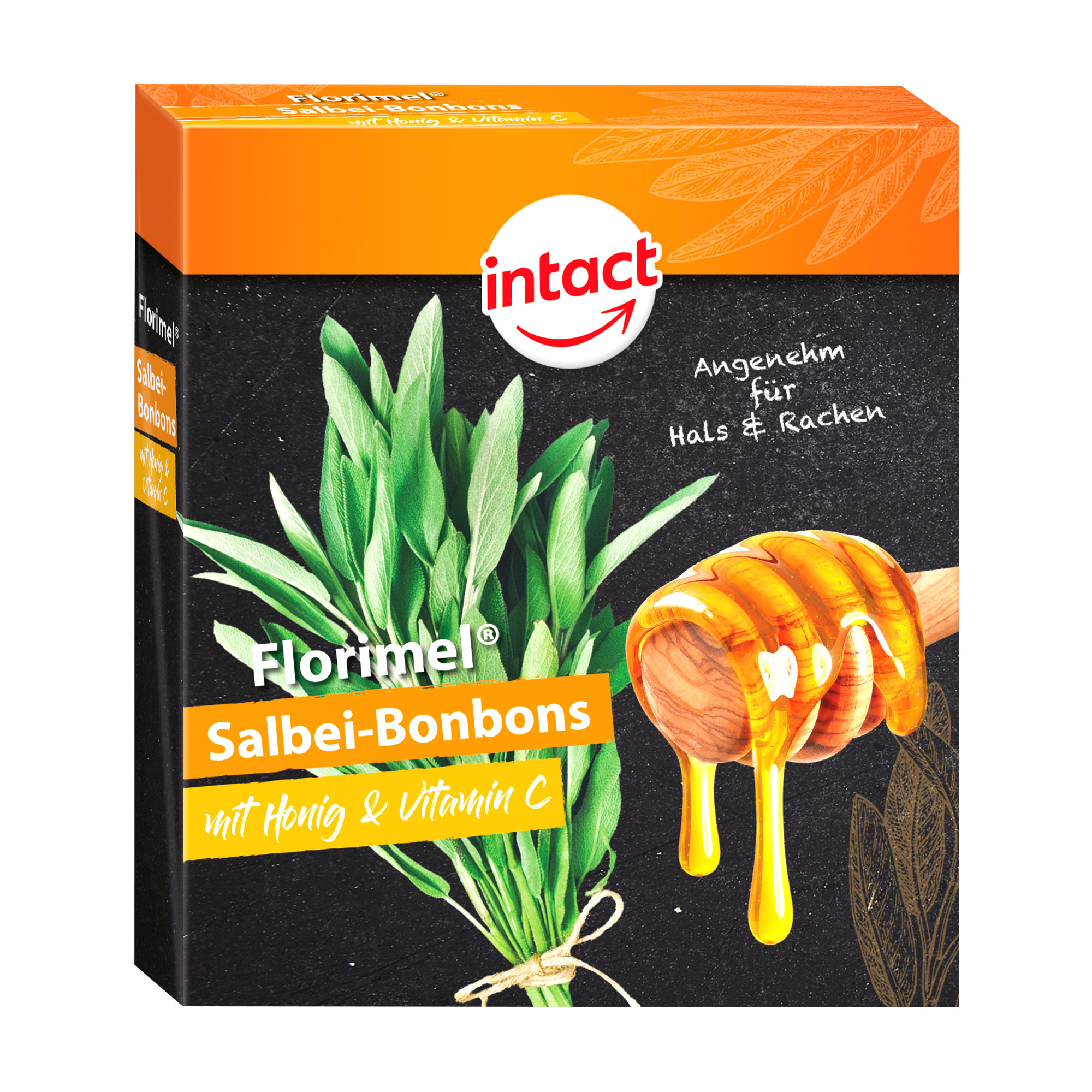 Salbei-Bonsbons mit Honig und Vitamin C.