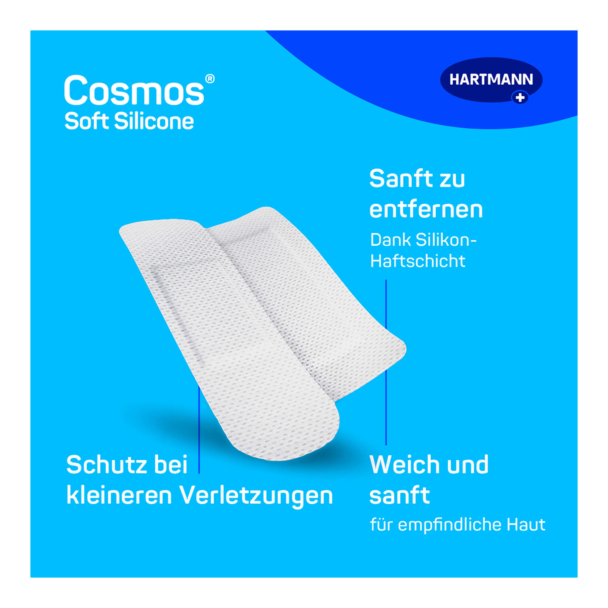 Hartmann cosmos soft silicone Pflaster Vorteile