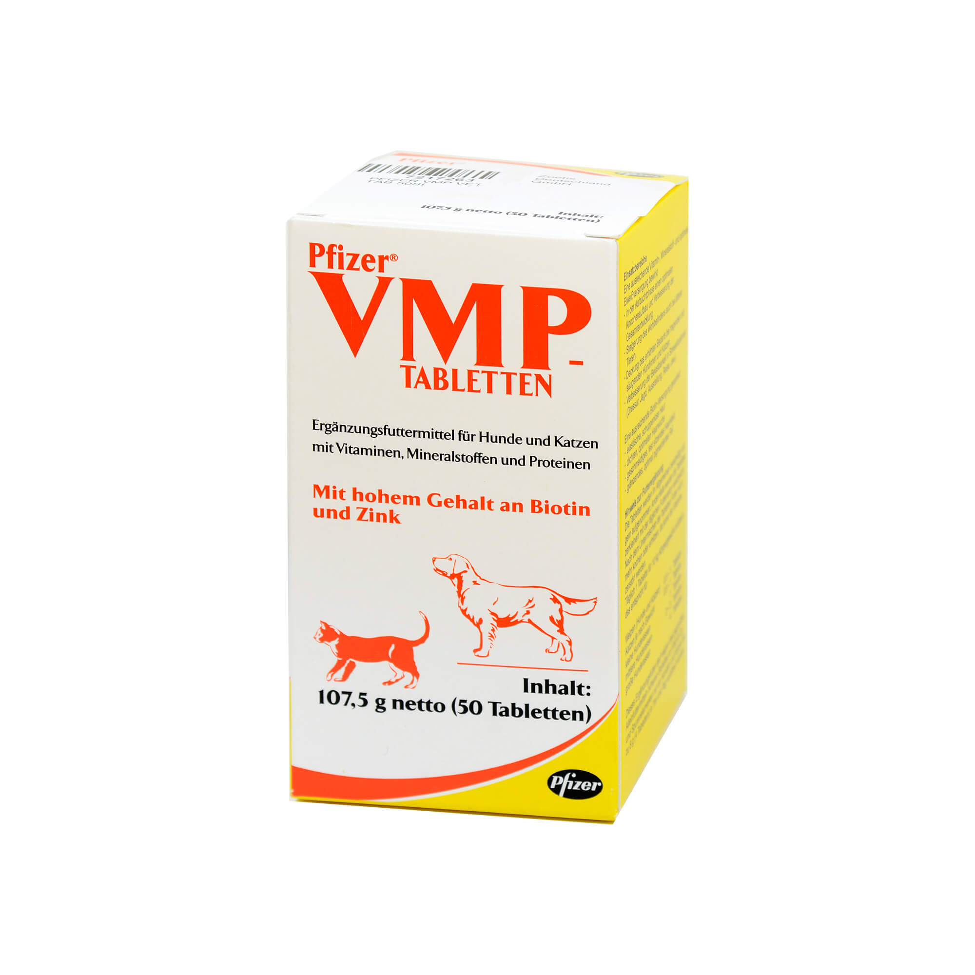 Vitaminisiertes Ergänzungsfuttermittel mit Mineralstoffen für Hunde und Katzen.