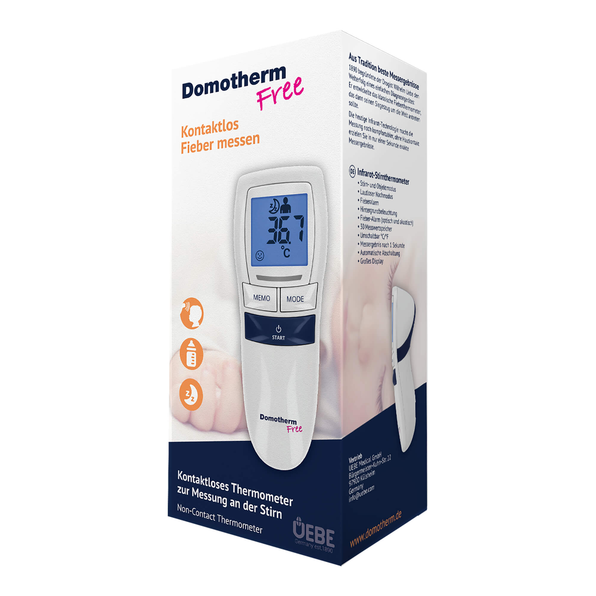 Domotherm Free Infrarot-Stirnthermometer