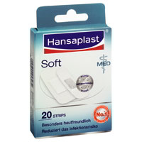 Hansaplast  med Soft Strips für besonders empfindliche Haut.
