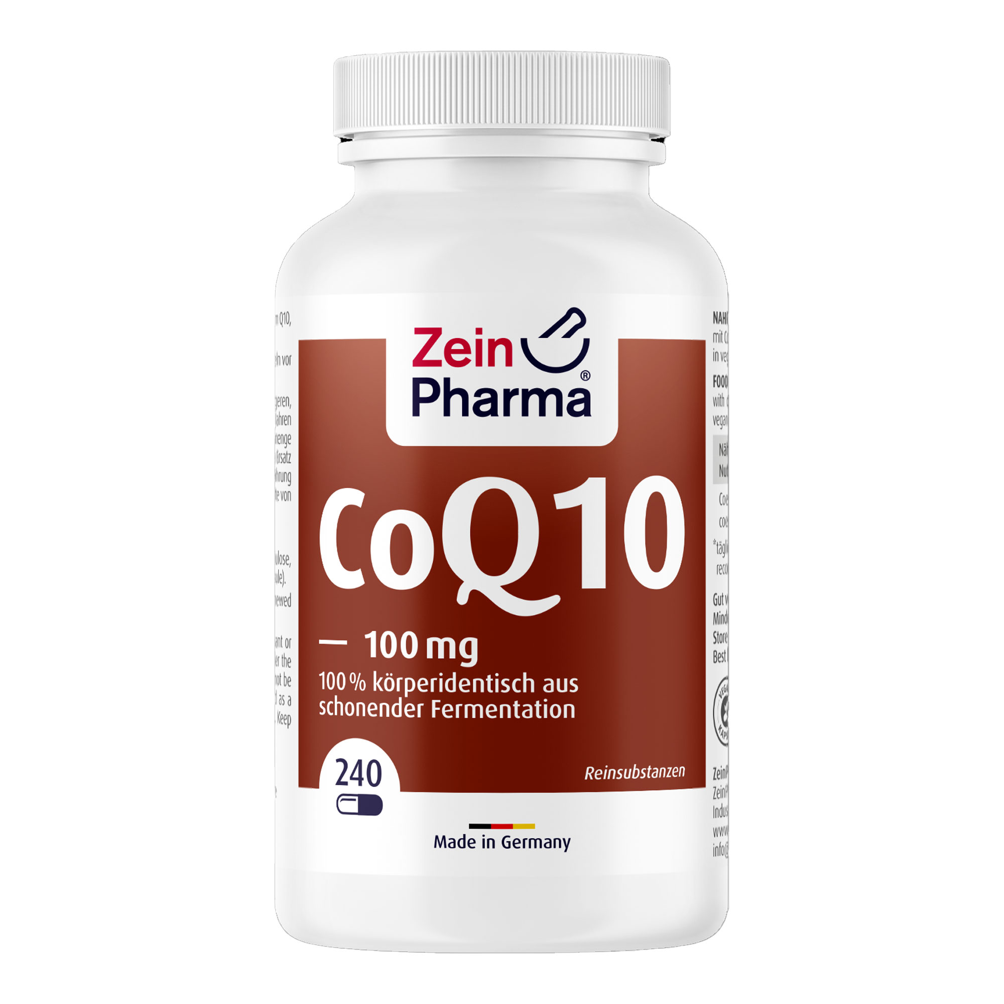 Nahrungsergänzungsmittel mit Coenzym Q10 aus natürlicher Fermentation.