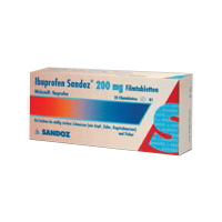 IBUPROFEN Sandoz akut 200 mg Filmtabletten.
