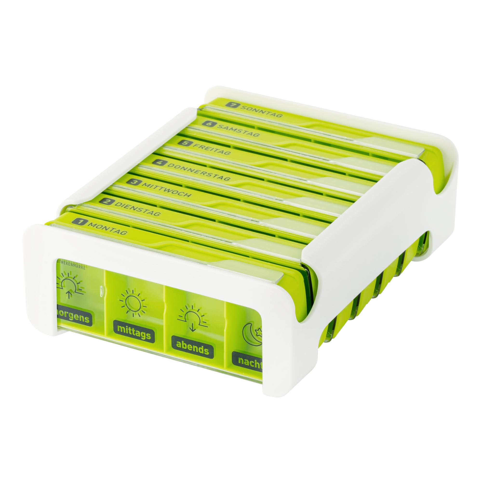 Wepa 7 Tage Compact Wochenbox in weiß/grün