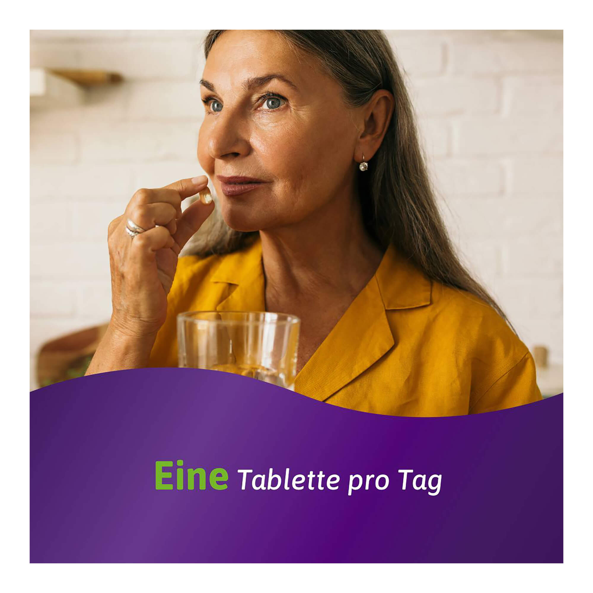 Grafik Femibion menopause Hitzewallungen Tabletten Eine Tablette pro Tag