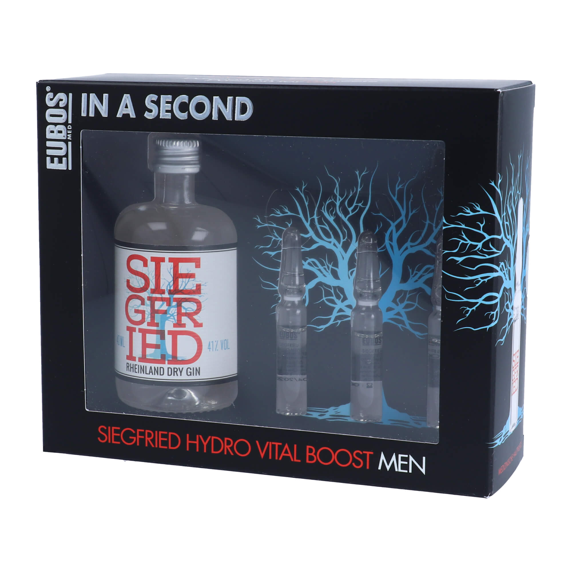 Feuchtigkeitskur für Männerhaut mit Siegfried Premium Dry Gin.