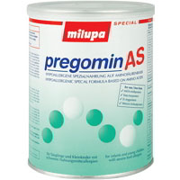 Milupa Pregomin AS Hypoallergene Spezialnahrung auf Aminosäurenbasis.