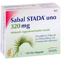 SABAL STADA uno 320 mg Kapseln bei Beschwerden beim Wasserlassen bei einer gutartigen Vergrößerung der Prostata.