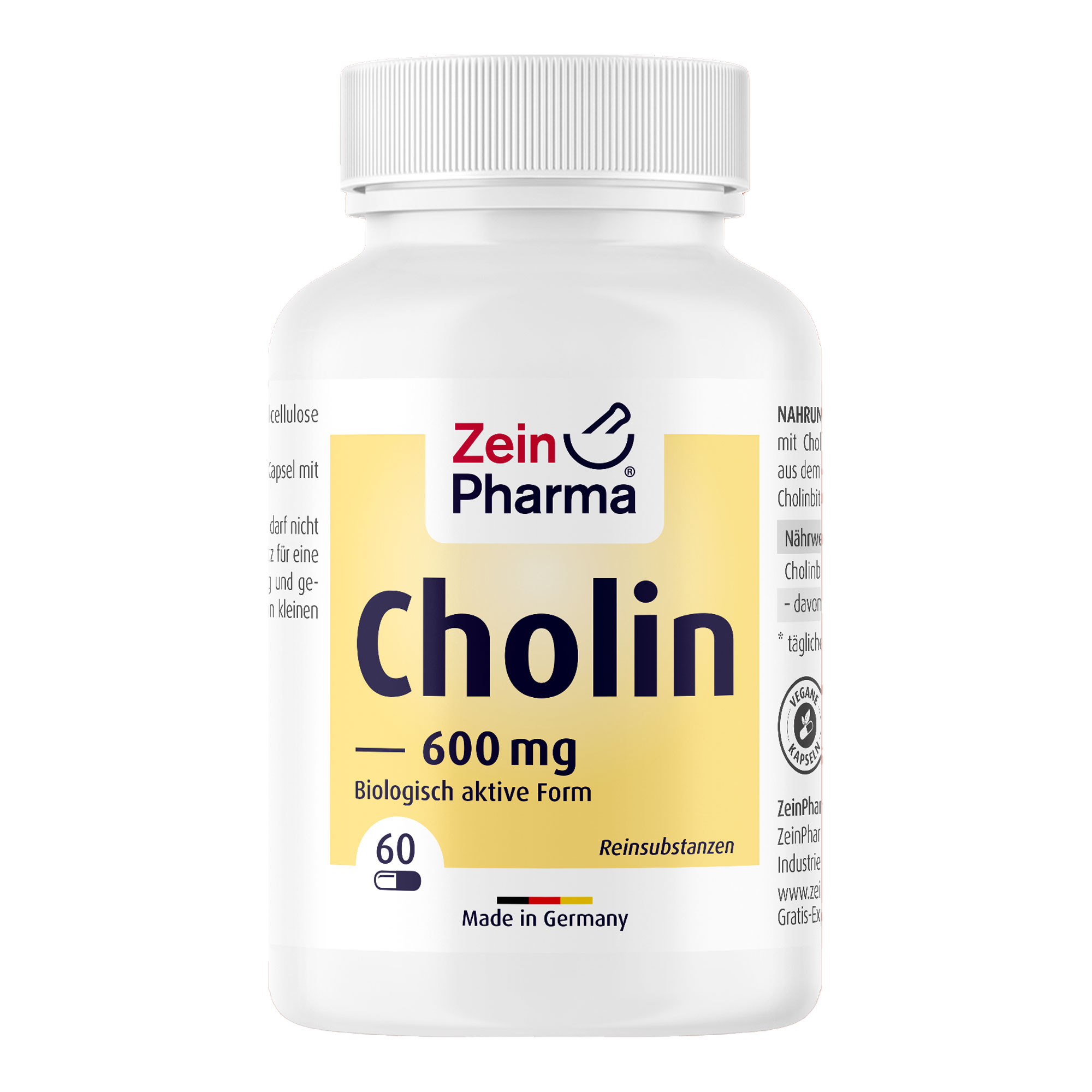 Nahrungsergänzungsmittel mit Cholin.