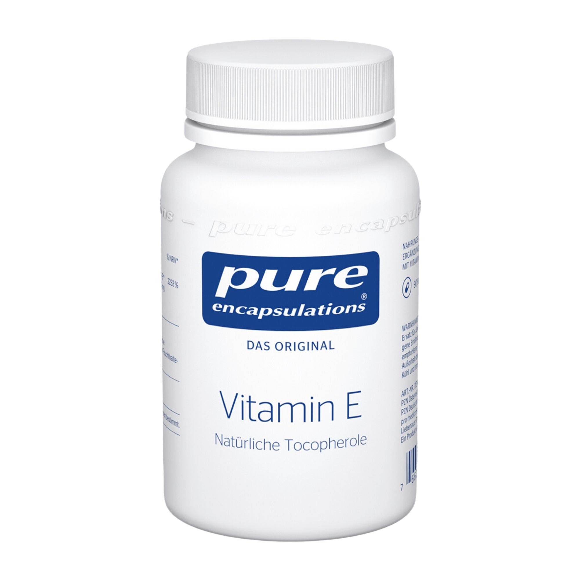 Nahrungsergänzungsmittel mit Vitamin E.