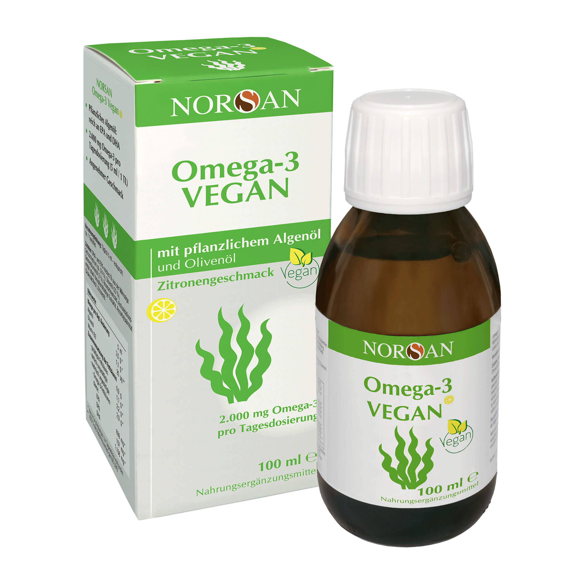 2.000 mg Omega-3. 100 % vegan und schadstoffarm.