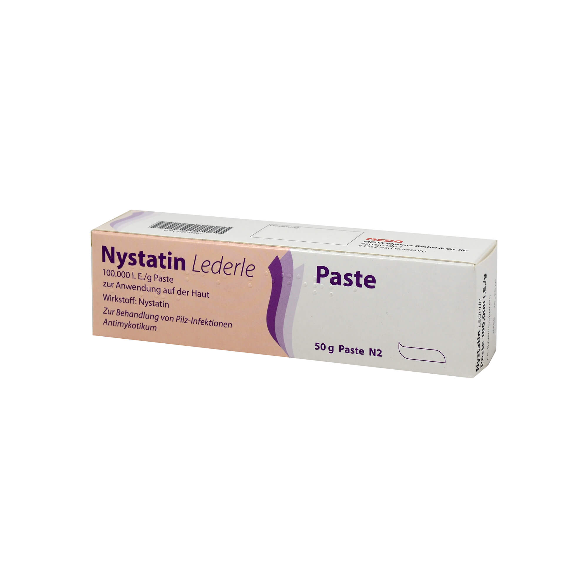 Hautinfektionen, die durch nachgewiesene Nystatin-empfindliche Hefepilze hervorgerufen worden sind.