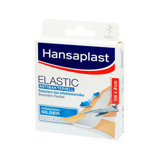 Hansaplast med Elastic bei kleinen Verletzungen an viel bewegten Hautstellen.