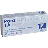 PARACETAMOL 500 1A Pharma Tabl. Bei Fieber und Schmerzen.