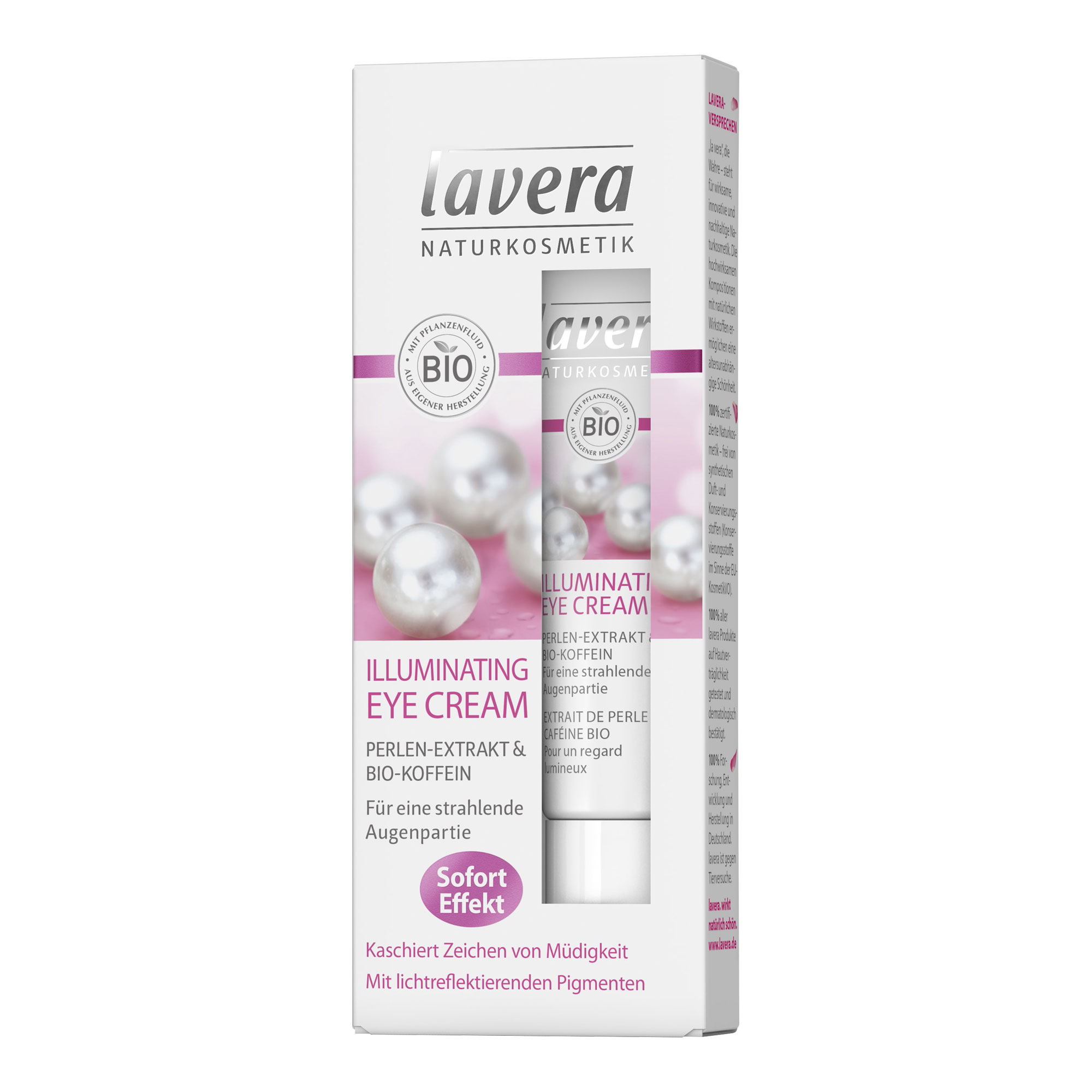 Die lavera Illuminating Eye Cream bringt die Augen ganz natürlich zum Strahlen