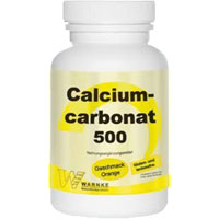 Calciumcarbonat 500 Kautabletten Orange.