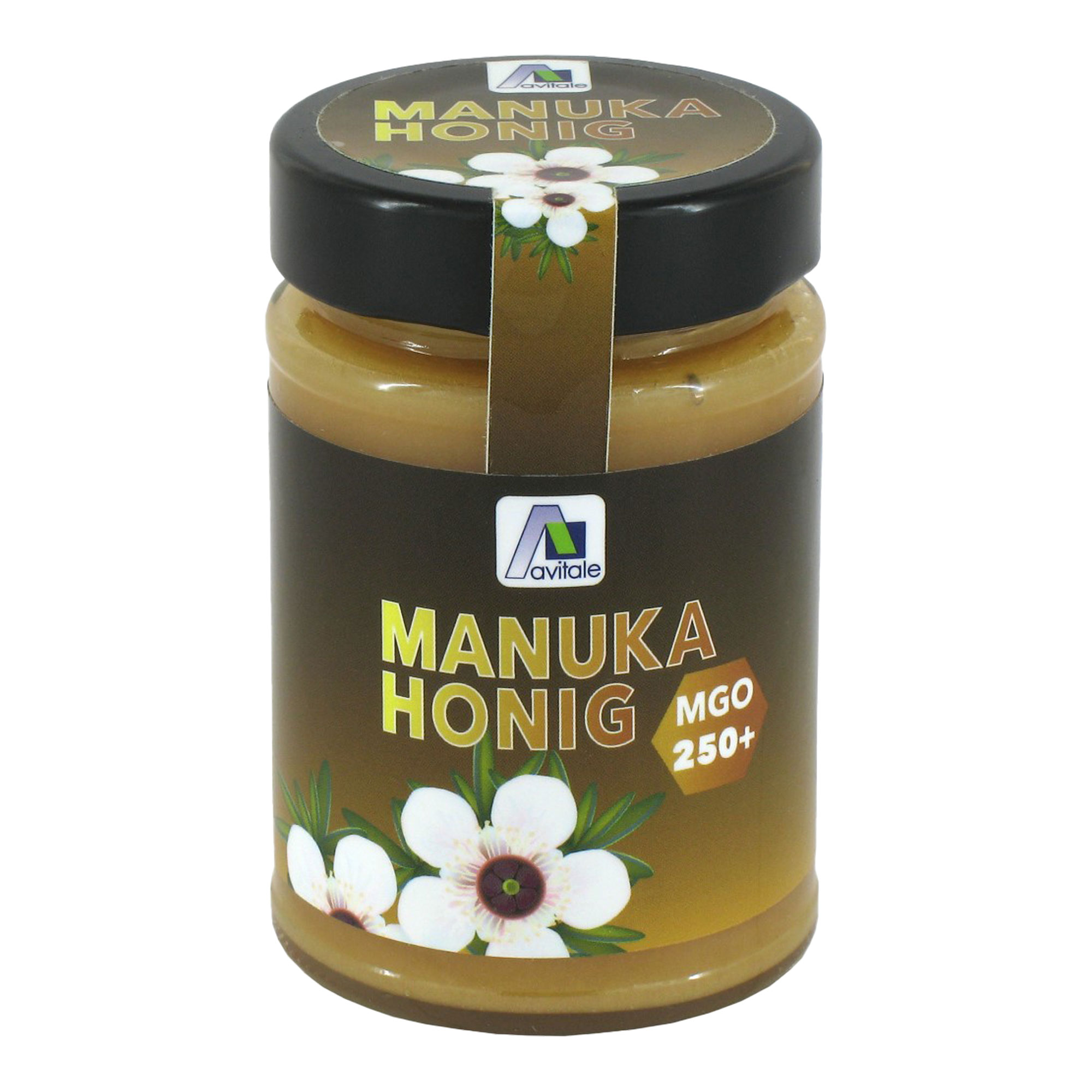 Honig aus Neuseeland mit mindestens 250 mg Methylglyoxal (MGO) pro Kilogramm Honig.