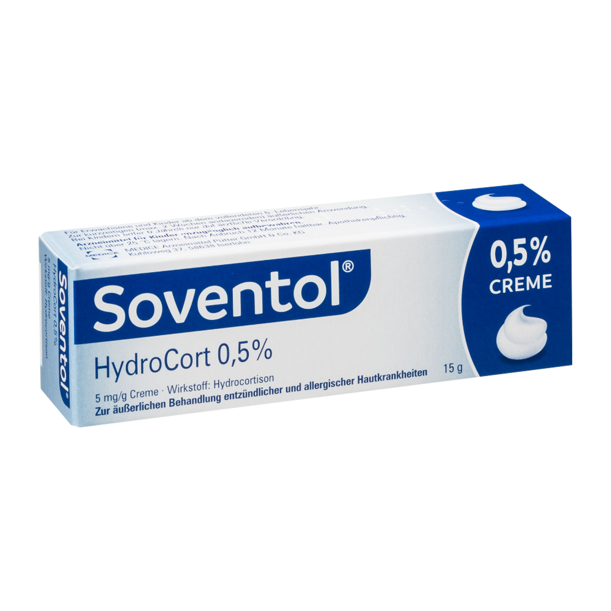 Soventol Hydrocort 0,5% Creme Umverpackung