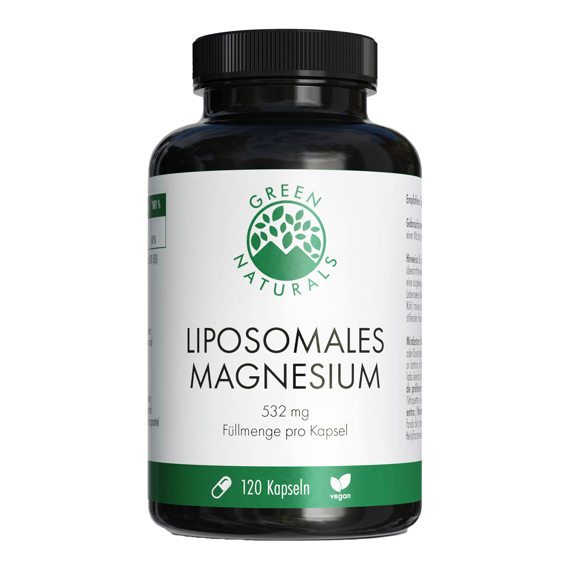 Nahrungsergänzungsmittel mit Magnesium und Sonnenblumenlecithinen.