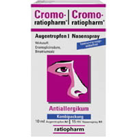 Cromo Ratiophram Kombipackung bestehend aus Cromo-ratiopharm® Nasenspray (konservierungsmittelfrei) und Cromo-ratiopharm® Augentropfen