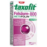 Folsäure + Metafolin® 800 Depot Tabletten.