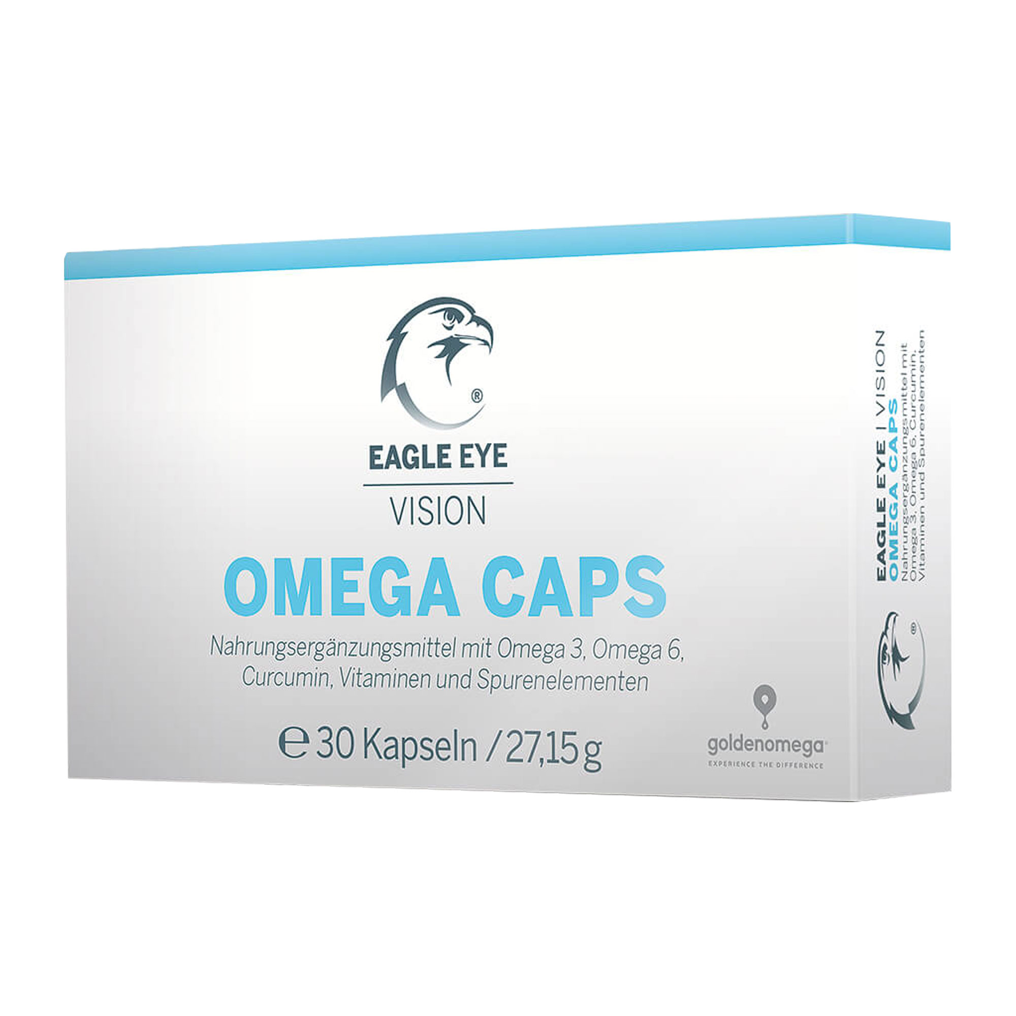 Nahrungsergänzungsmittel mit Omega 3, Omega 6, Curcumin, Vitaminen und Spurenelementen.