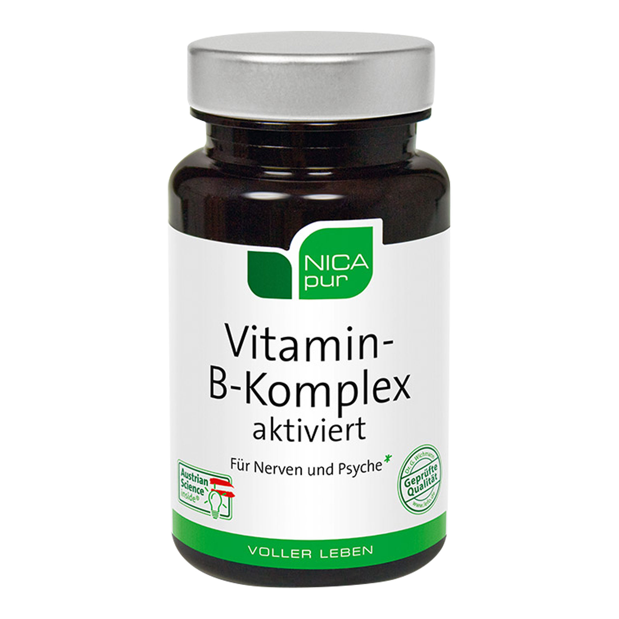 Nahrungsergänzungsmittel mit allen B-Vitaminen in hoher Dosierung.