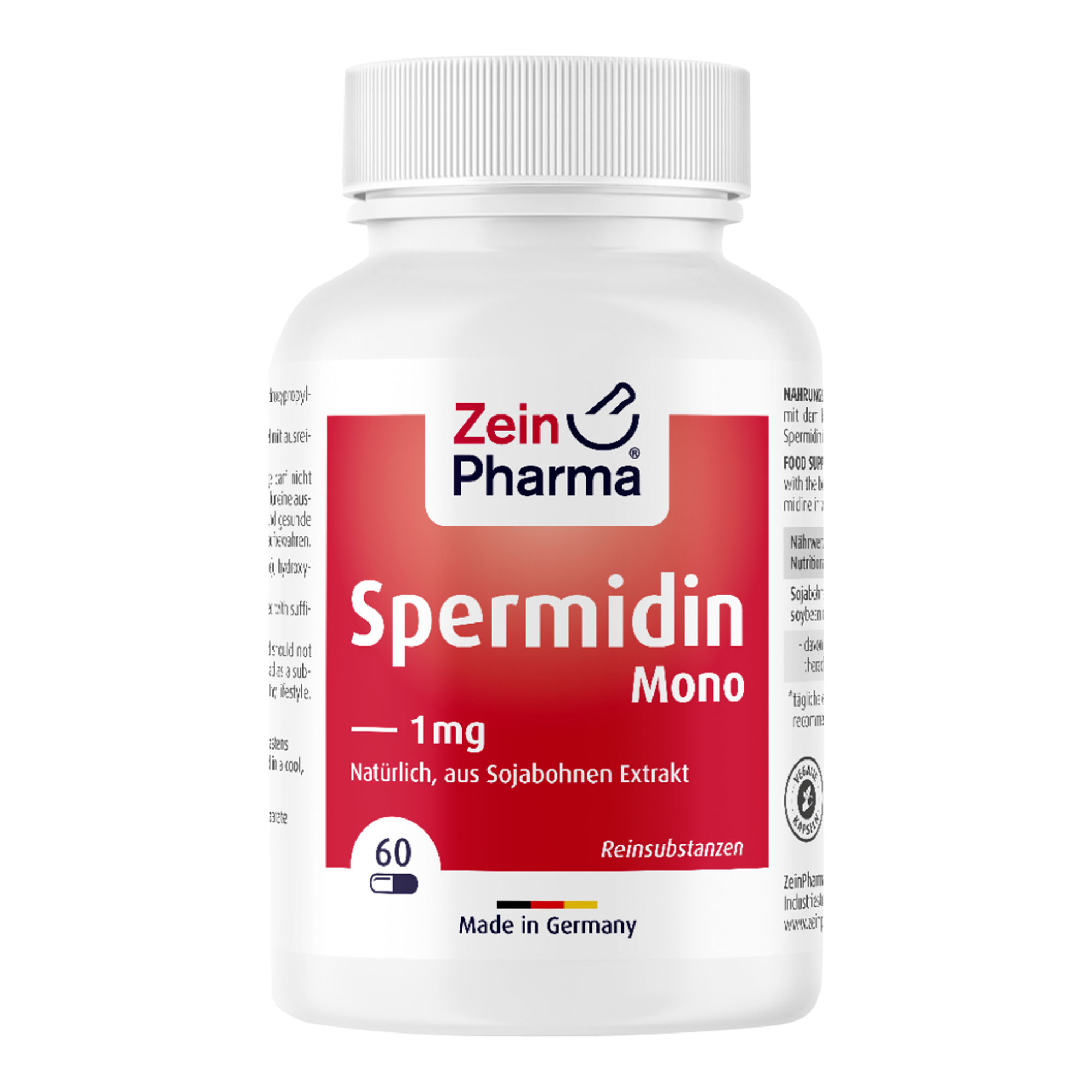 Nahrungsergänzungsmittel mit dem körpereigenen, biogenen Polyamin Spermidin.