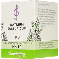 BIOCHEMIE 10 Natrium sulfuricum D 3 Tabl.