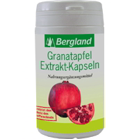 Nahrungsergänzungsmittel mit wertvollem, stark konzentrierten Extrakt aus Granatapfel-Saft.