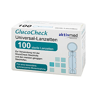 Sterile Nadellanzetten universal für die GlucoCheck Stechhilfe und andere gängige Stechhilfen.