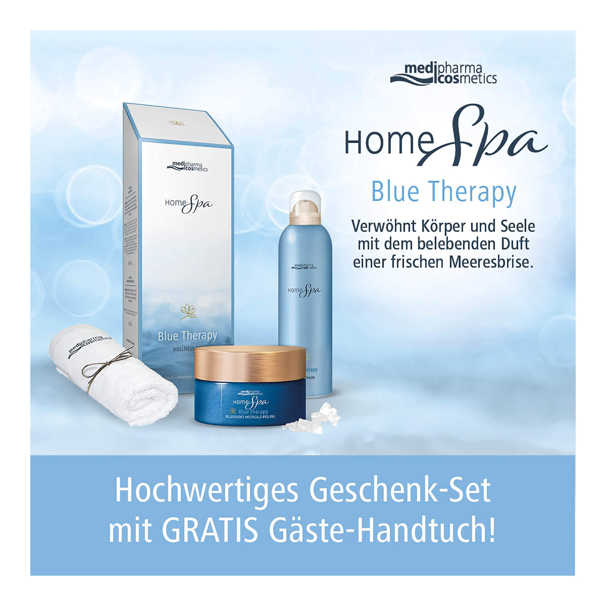 Grafik Home Spa Blue Therapy Geschenk-Set Information