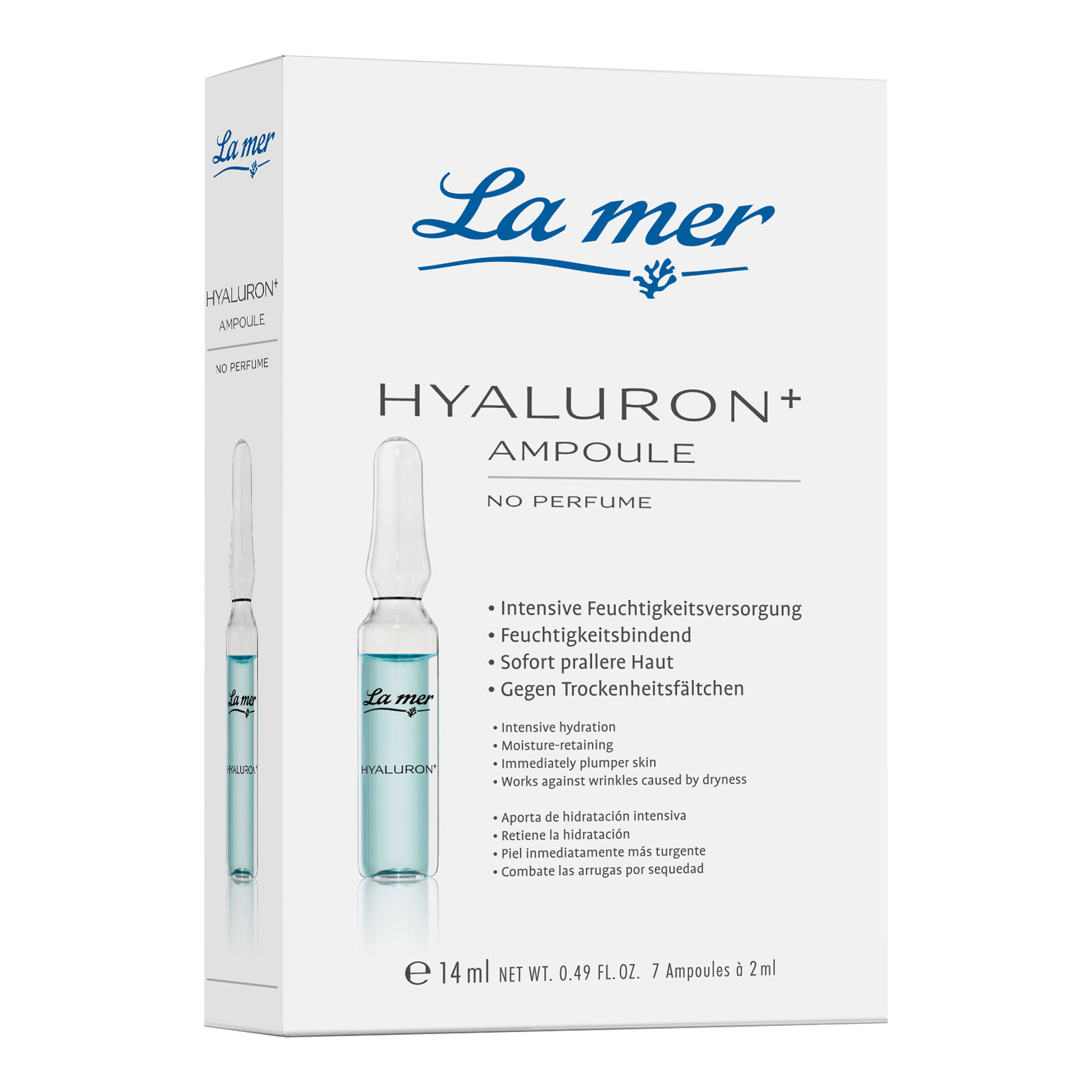 Wirkstoffkonzentrat mit Hyaluronsäure für eine intensive Feuchtigkeitsversorgung.