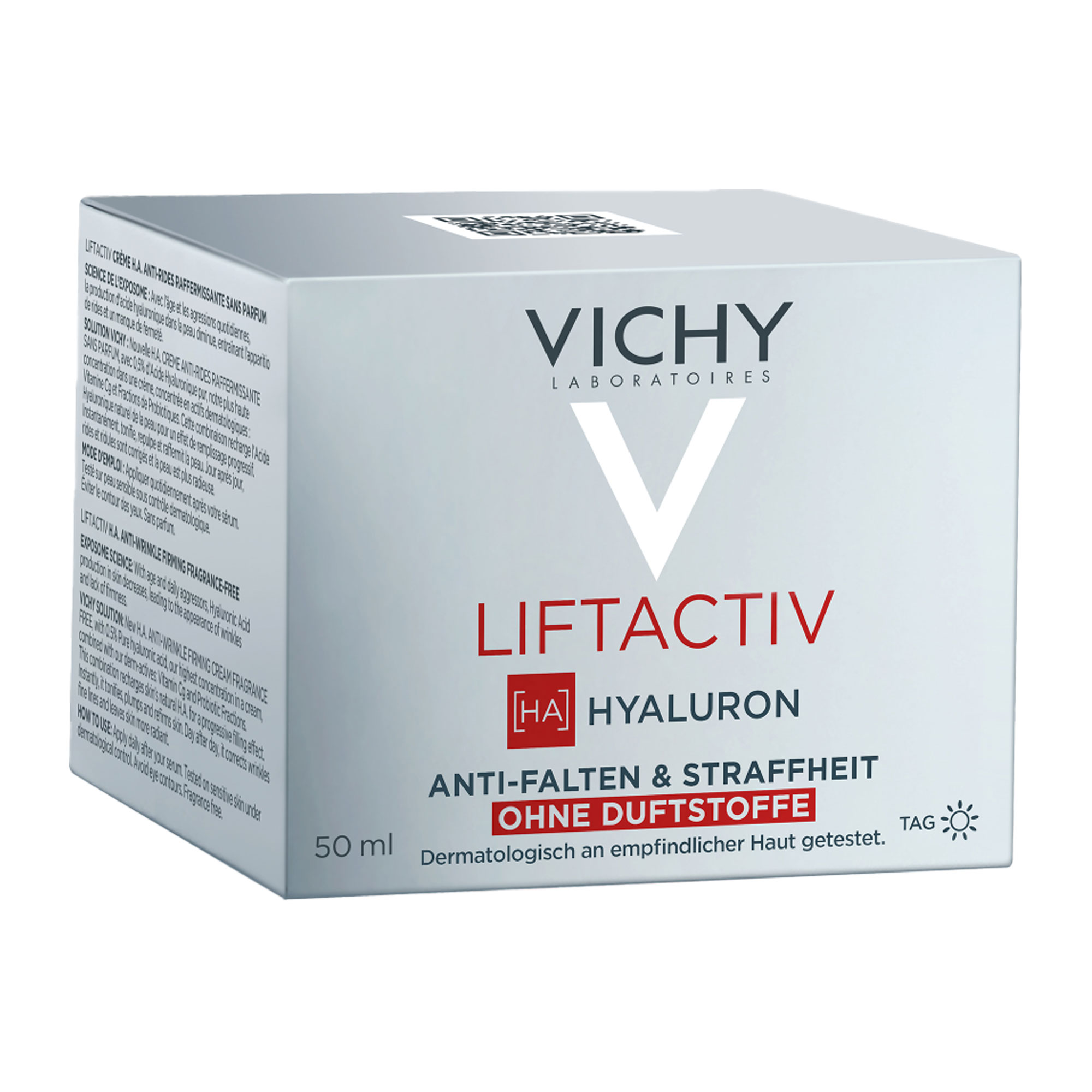 Vichy Liftactiv Hyaluron Creme ohne Duftstoffe Verpackung