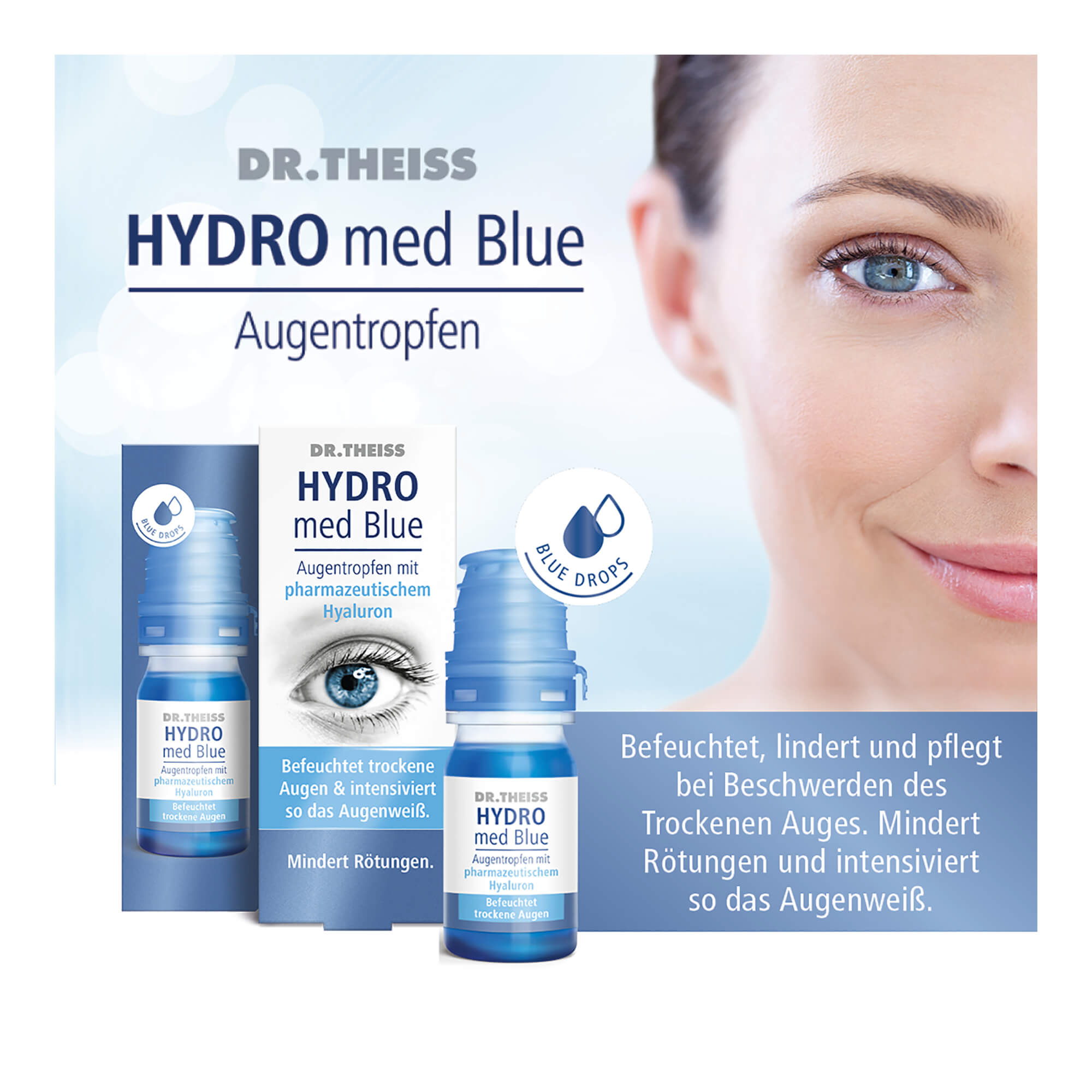 Dr. Theiss HYDRO med Blue Augentropfen Anwendungsgebiet