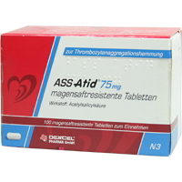 ASS ATID 75 mg magensaftresistente Tabletten
