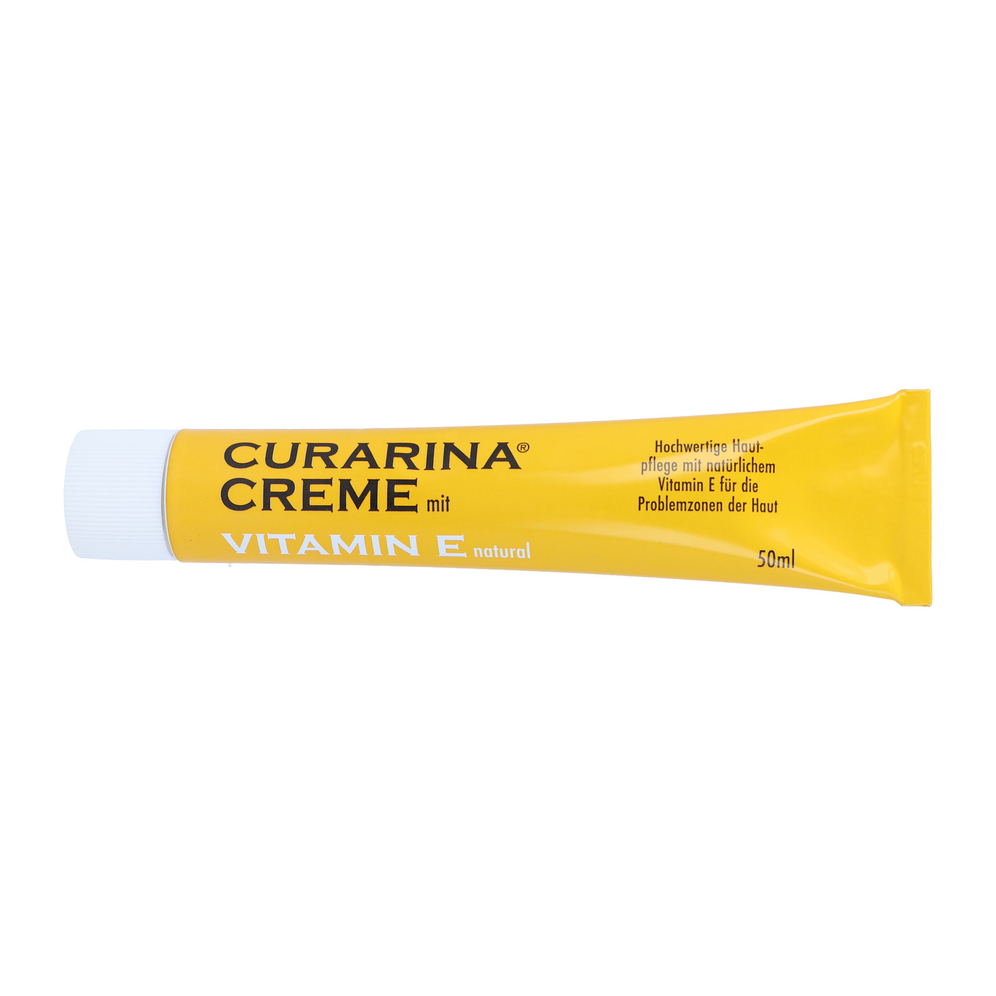 Creme mit Vitamin E zur Pflege der Haut.