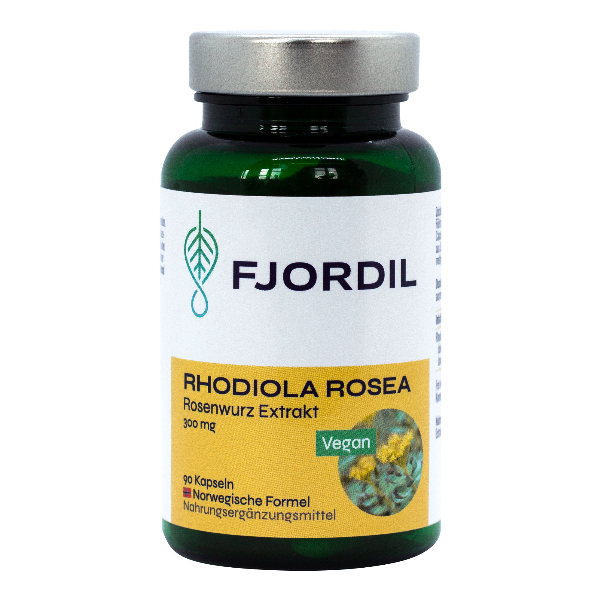 Nahrungsergänzungsmittel mit Rhodiola rosea Extrakt.