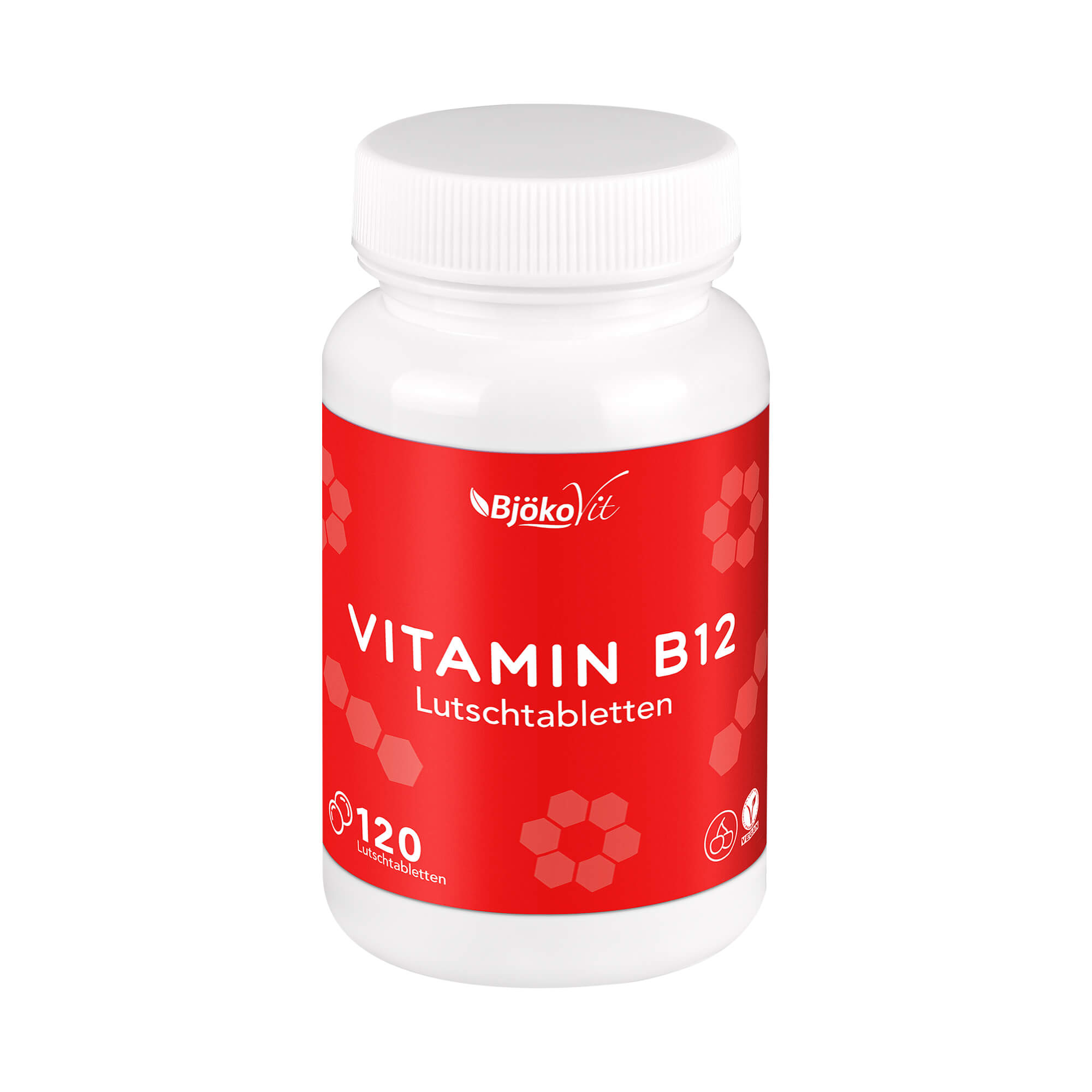 Nahrungsergänzungsmittel mit Vitamin B12. Vegane Lutschtabletten.